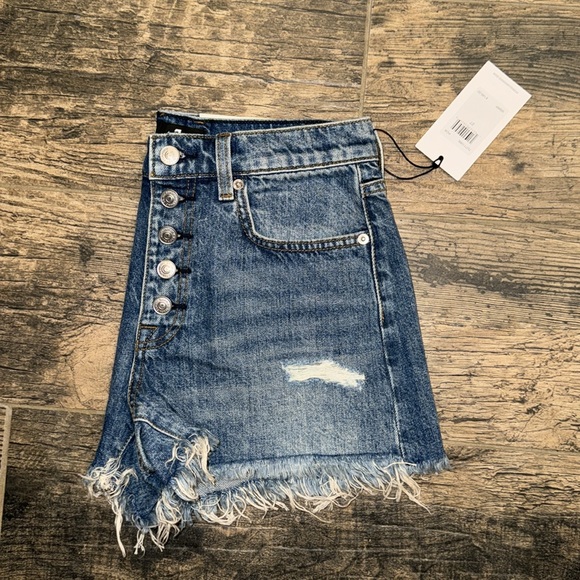7FAMK NWT Monroe denim cutoff shorts - Picture 9 of 14